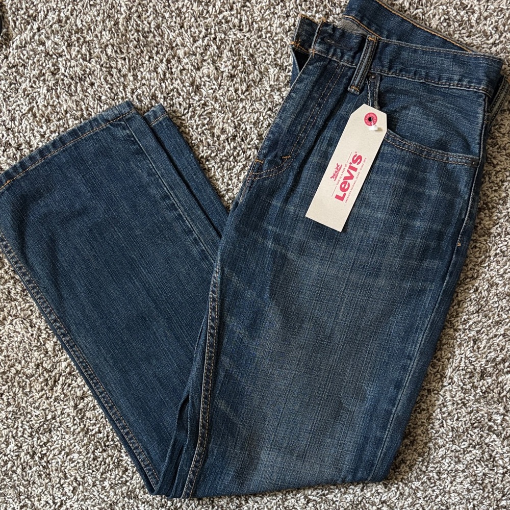 Levi's Men’s Dark Blue Straight Jeans with Tag 31x30